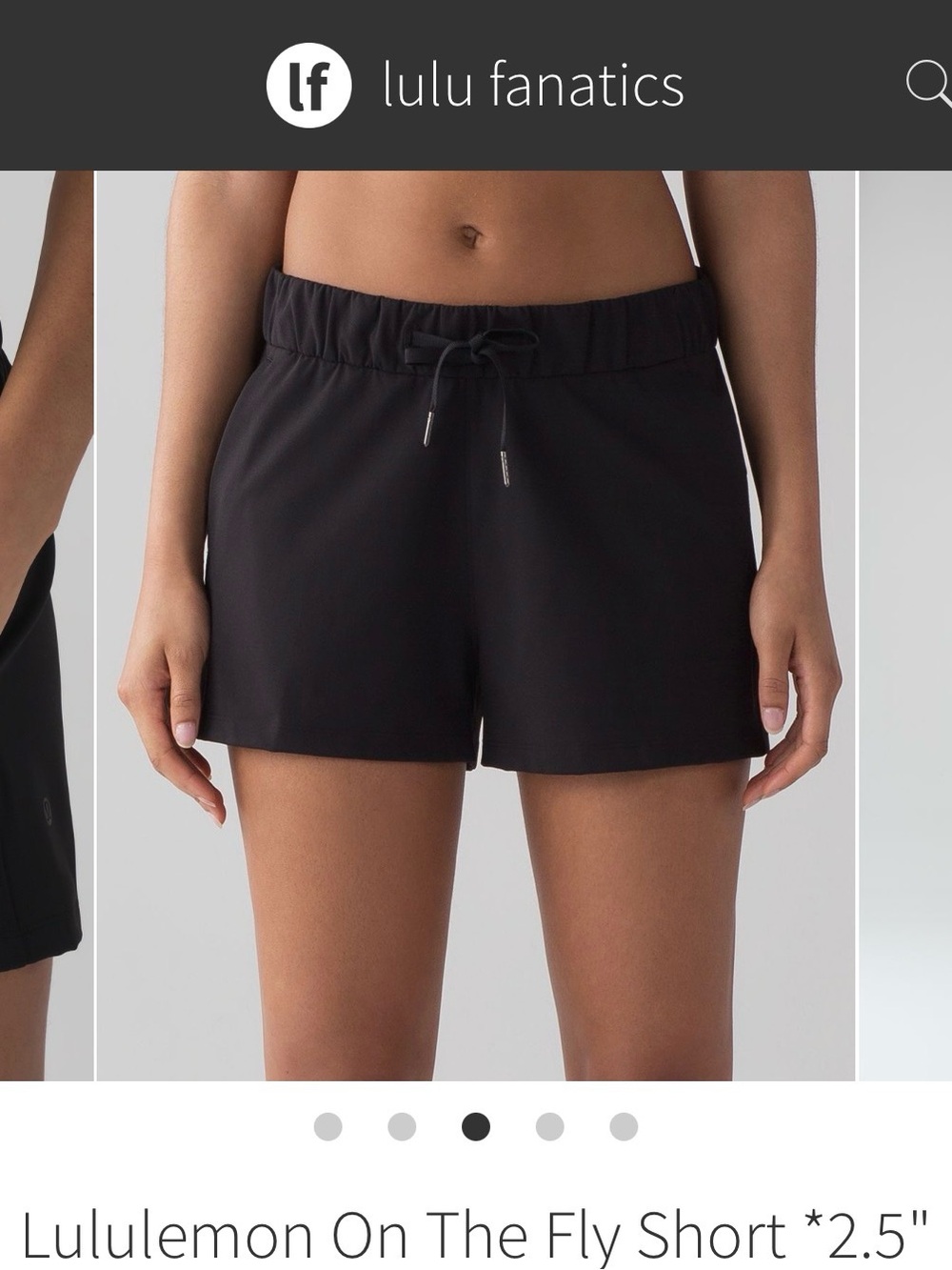 lululemon athletica On The Fly Shorts - Black